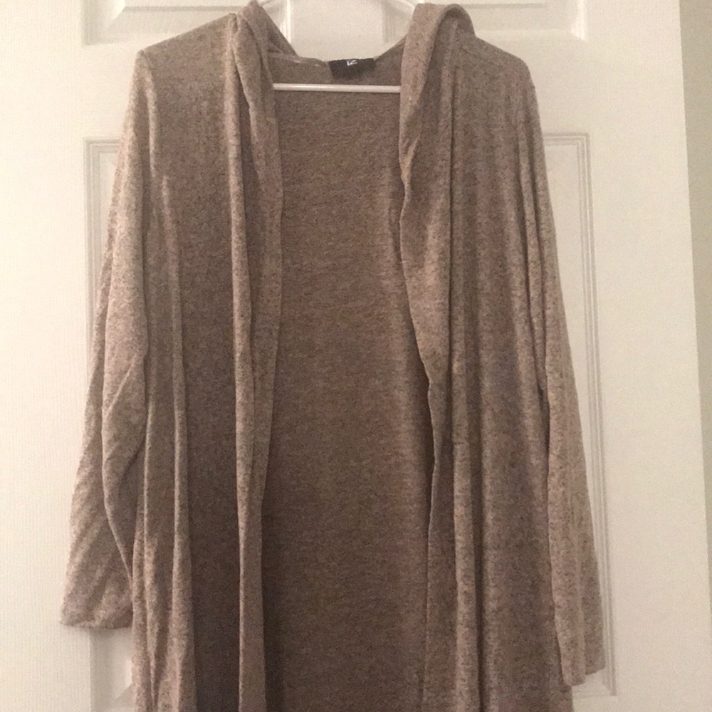 Hooded duster jacket